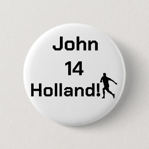 Dutch Soccer, customisable     6 Cm Round Badge