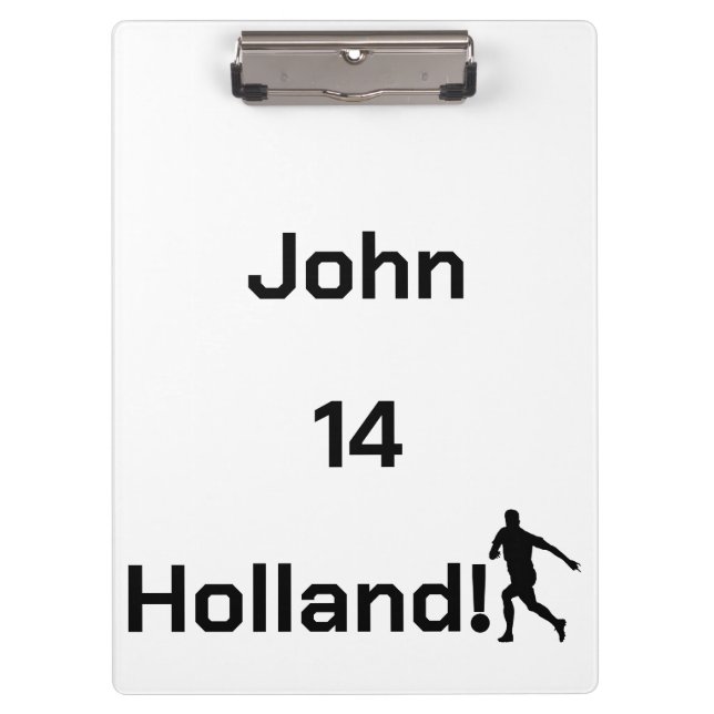 Dutch Soccer, customisable     Clipboard (Front)