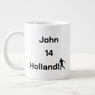 Dutch Soccer, customisable     Large Coffee Mug