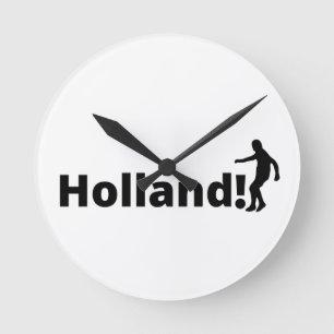 Dutch soccer  round clock
