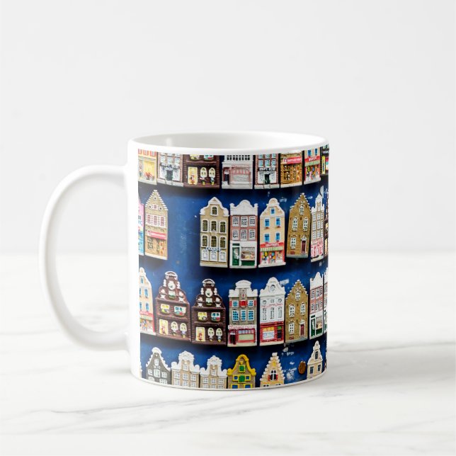 Dutch souvenirs, Amsterdam street scene. Coffee Mug (Left)