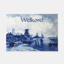 Dutch Style Welkom! Door Mat