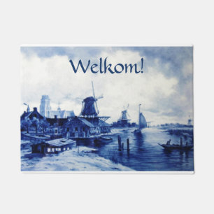 Dutch Style Welkom! Door Mat