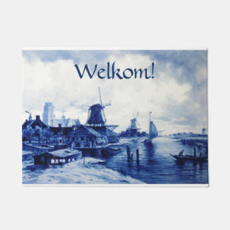 Dutch Style Welkom! Door Mat
