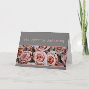 Dutch Sympathy Met oprechte deelneming Card