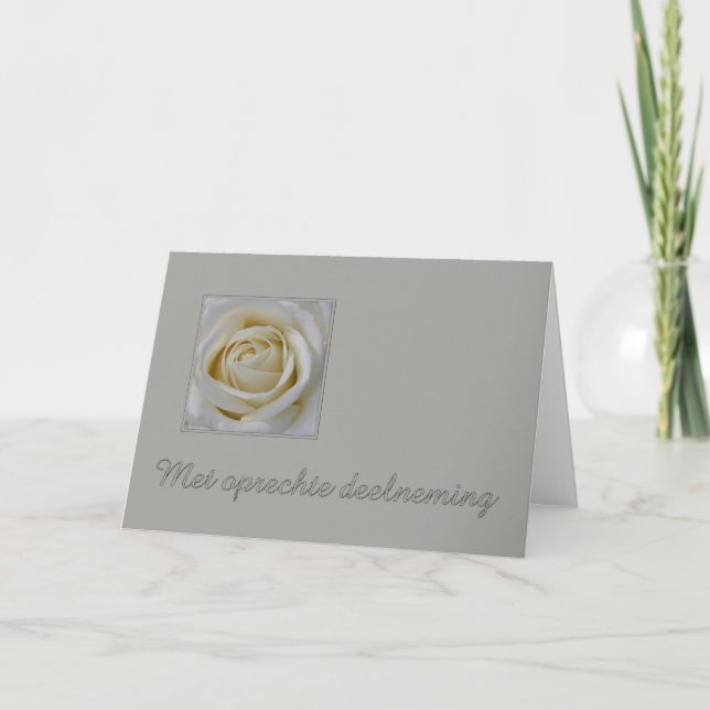 Dutch Sympathy Met oprechte deelneming Card (Front)