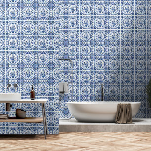 Dutch Tile Pattern Wallpaper