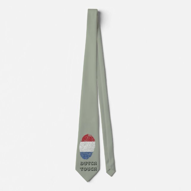 Dutch touch fingerprint flag tie (Front)
