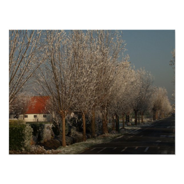 Dutch town, winter poster (Front)