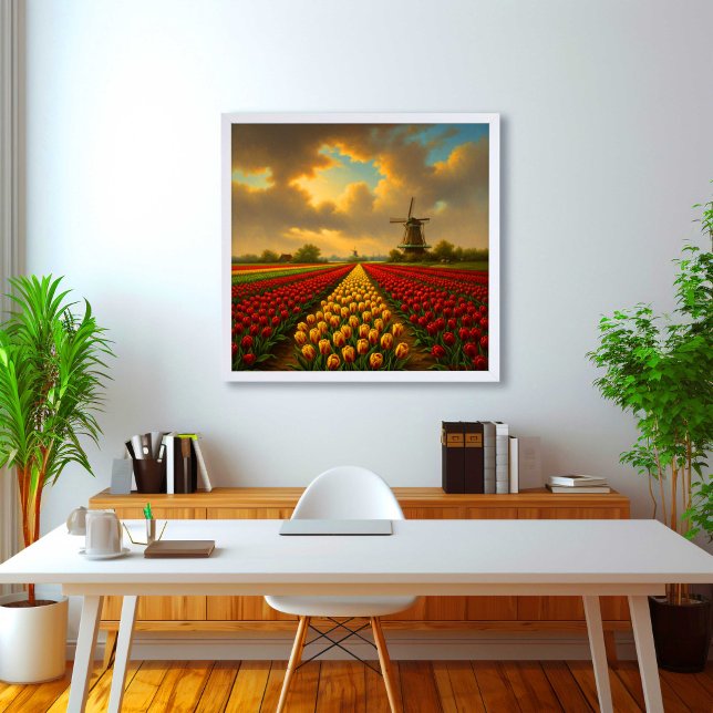 Dutch Tulip Fields Poster (Creator Uploaded)