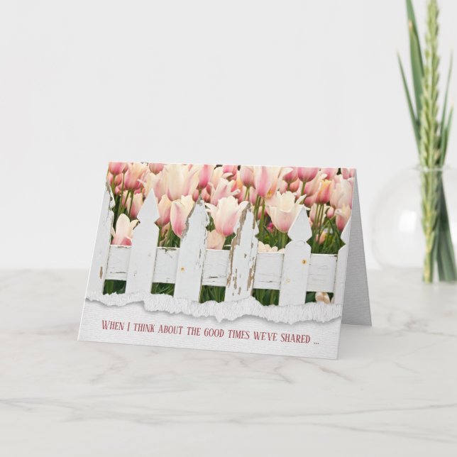 Dutch Tulip Garden Friendship   Card (Front)