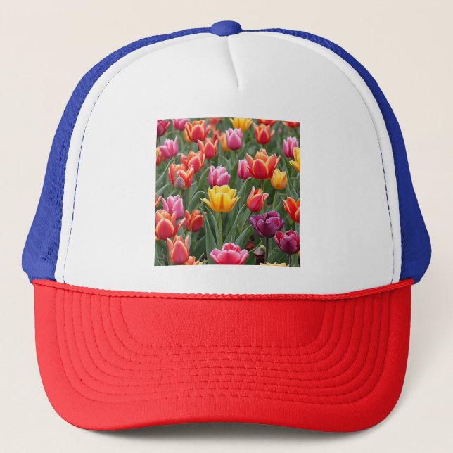 Dutch Tulips Trucker Hat (Front)