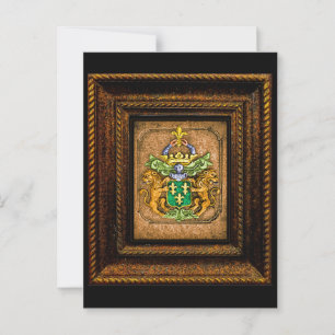 Dutch van Westervelt Family Coat of Arms Postcard