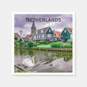 Dutch Village Marken in Netherlands Napkin