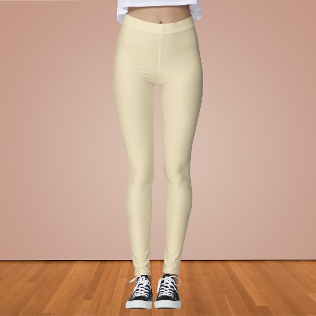 Dutch White Solid Color Leggings (Creator Uploaded)