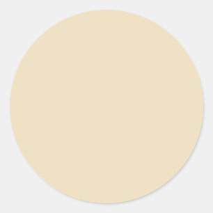 Dutch White Solid Colour Classic Round Sticker