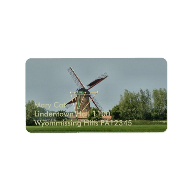 Dutch Windmill #1 Label (Front)
