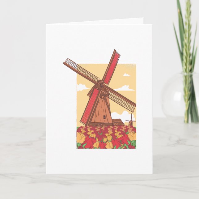 Dutch windmill card (Front)