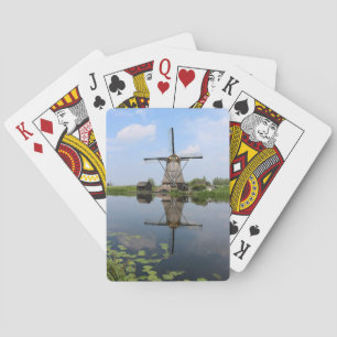 Dutch Windmill Kinderdijk Holland Playing Cards
