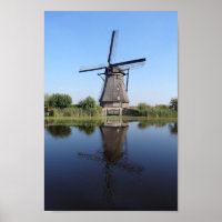 Dutch windmill on a sunny day