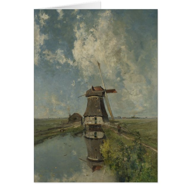 Dutch windmill on polder waterway Paul Gabriël (Front)