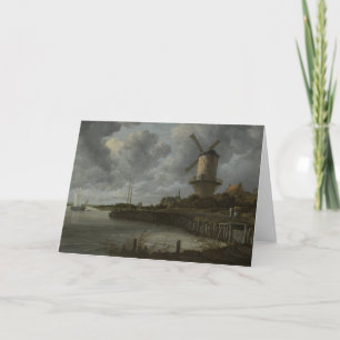Dutch windmill Wijk bij Duustede, Ruisdael Card