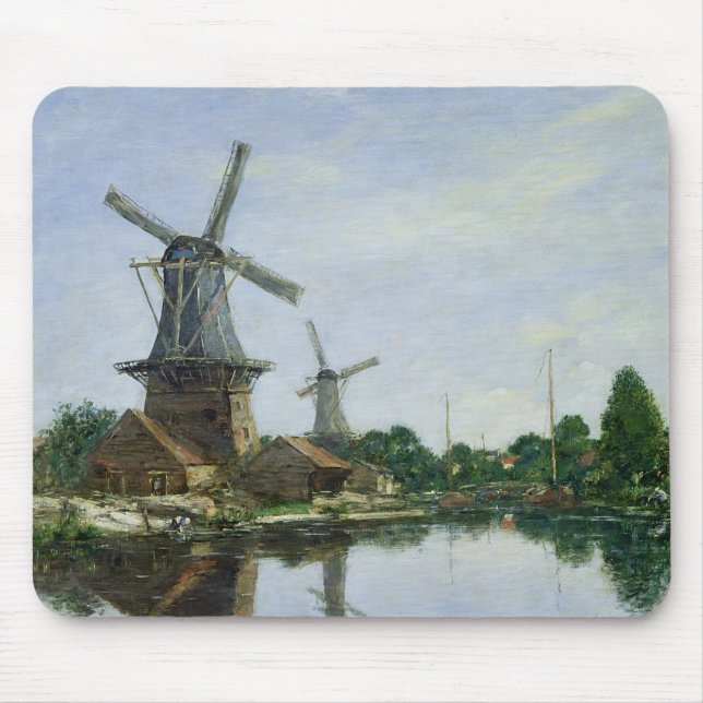 Dutch Windmills, 1884 Mouse Pad (Front)