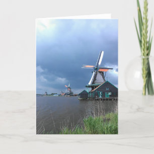 Dutch Windmills Greeting Card