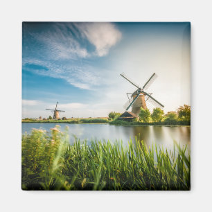 Dutch Windmills   Rotterdam, Holland travel photo Magnet