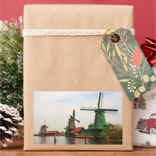 Dutch Windmills, Zaanse Schans. Rectangular Sticker