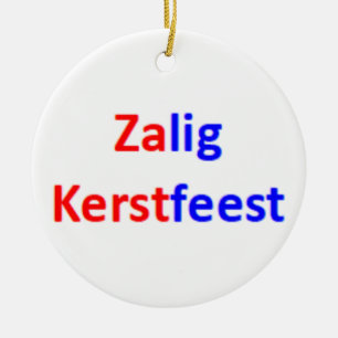 dutch zalig kerstfeest Ornament