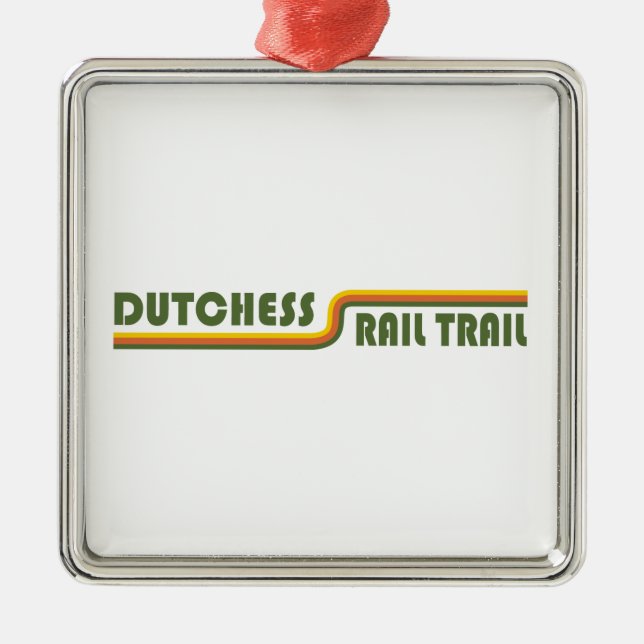 Dutchess Rail Trail Metal Tree Decoration (Front)