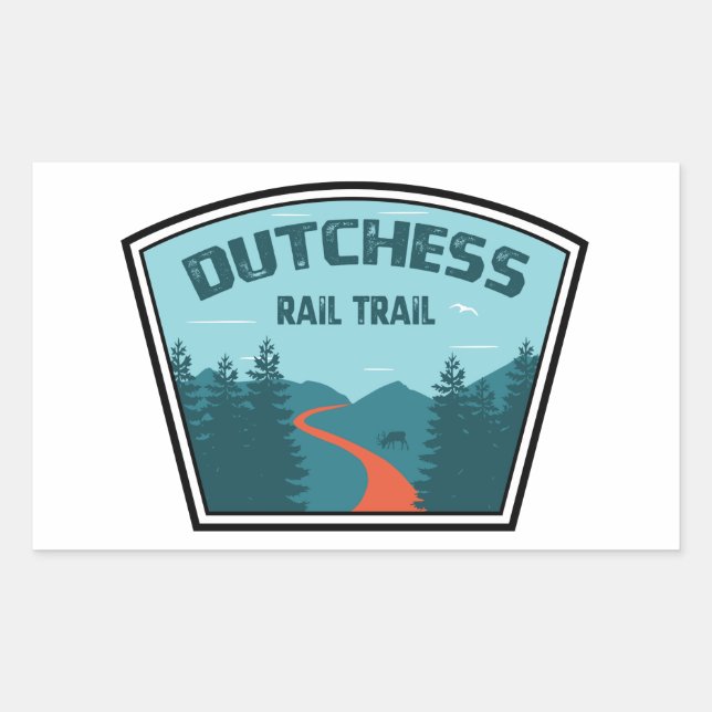 Dutchess Rail Trail Rectangular Sticker (Front)