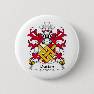 Dutton Family Crest 6 Cm Round Badge