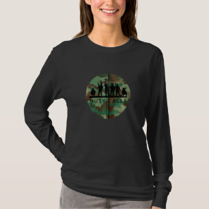 Duty Calls Cool Camouflage Soldier Figurines Zip T-Shirt