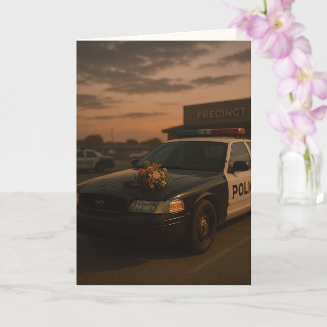 "Duty Done, Rest Earned" Sympathy Card (Orchid)