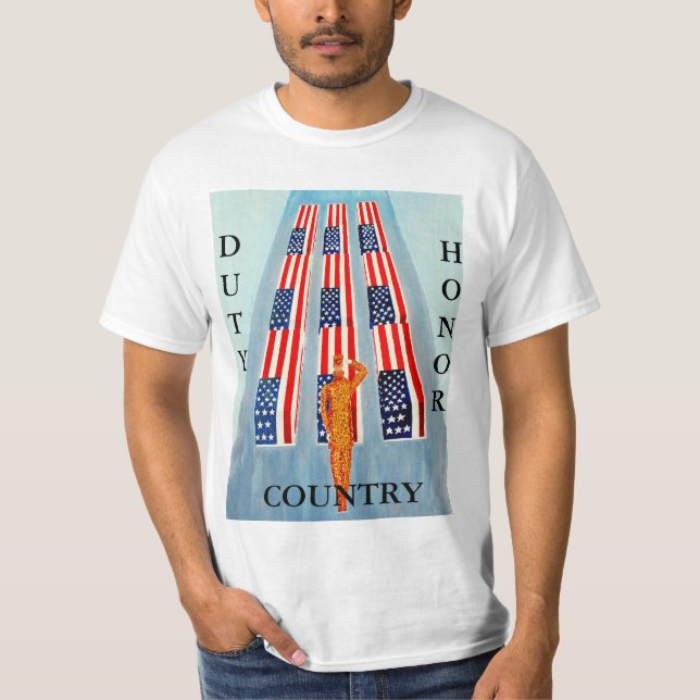 Duty Honour Country Patriotic Shirt (Front)