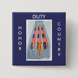 Duty Honour Country Troops Button