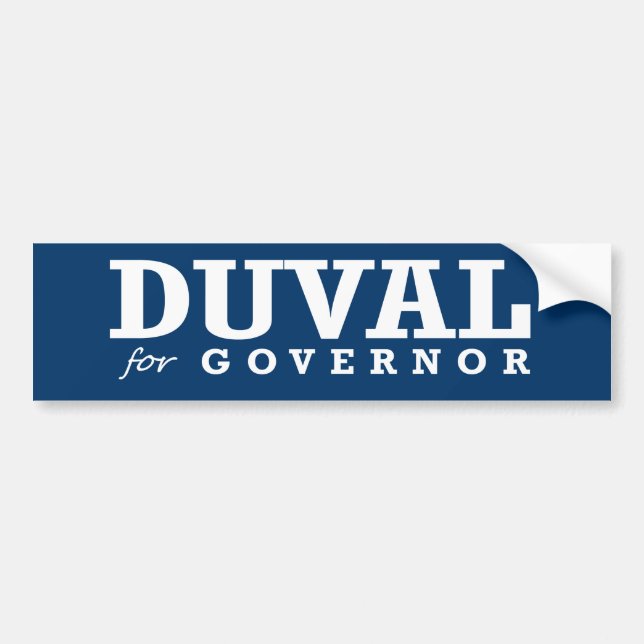 DUVAL FOR GOVERNOR 2014 BUMPER STICKER (Front)