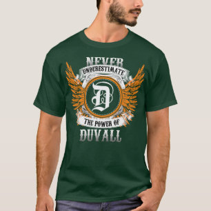 Duvall Name Shirt Never Underestimate The Power Of