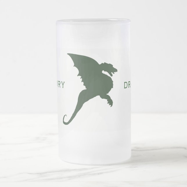 Duxbury Dragons DUX Frosted Glass Beer Mug (Center)