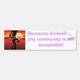 DV awareness bumper sticker