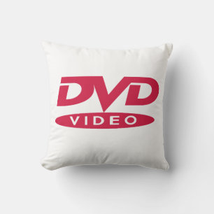 DVD Video Red Logo - Cushion