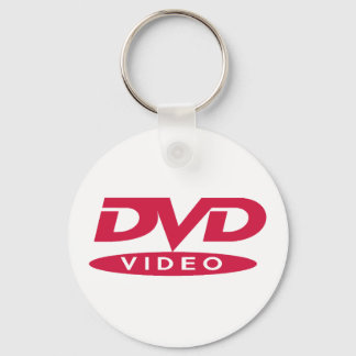 DVD Video Red Logo - Keys Key Ring