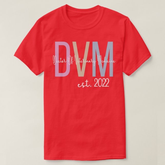DVM 2022 Doctor of Veterinary Medicine Graduation T-Shirt (Design Front)