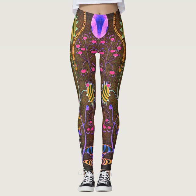 Dwainizms “Fantasia - Olive” Custom Leggings (Front)