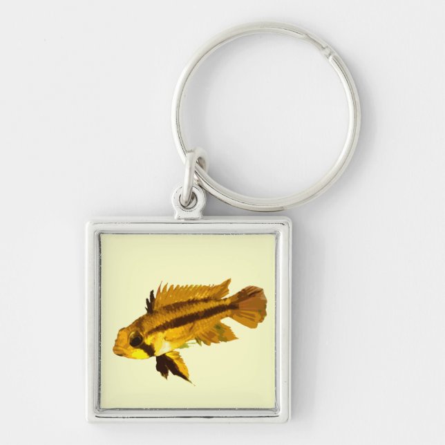 Dwarf Cichlid Key Ring (Front)