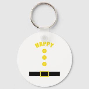 Dwarf Costume - Fun Halloween Gift Idea - Happy  Key Ring