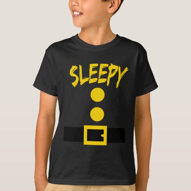 Dwarf Costume  - Fun Halloween Gift Idea - Sleepy T-Shirt (Front)