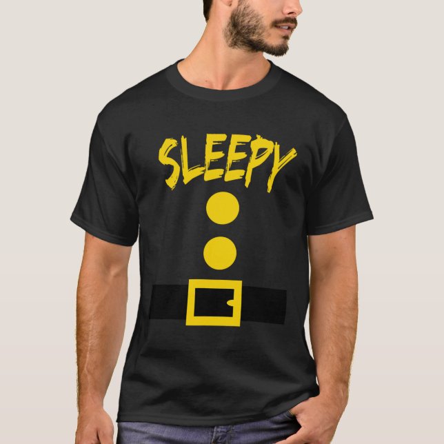 Dwarf Costume  - Fun Halloween Gift Idea - Sleepy T-Shirt (Front)